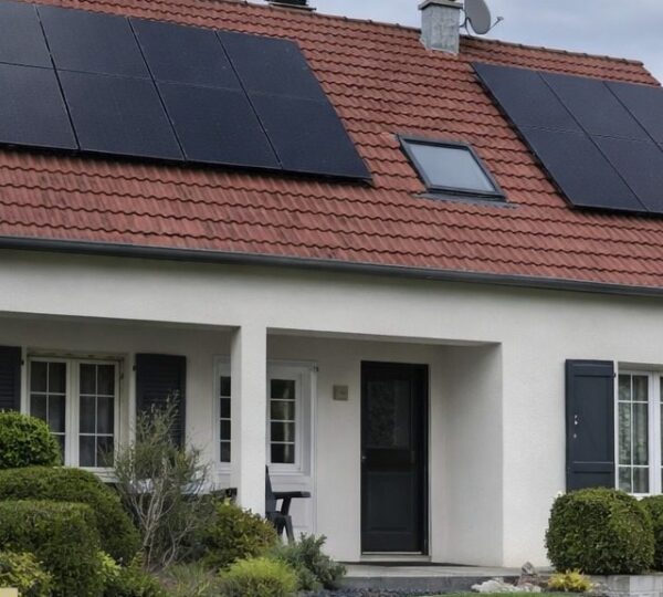 Panneaux solaires sur un pavillon, réduction de la facture énergétique